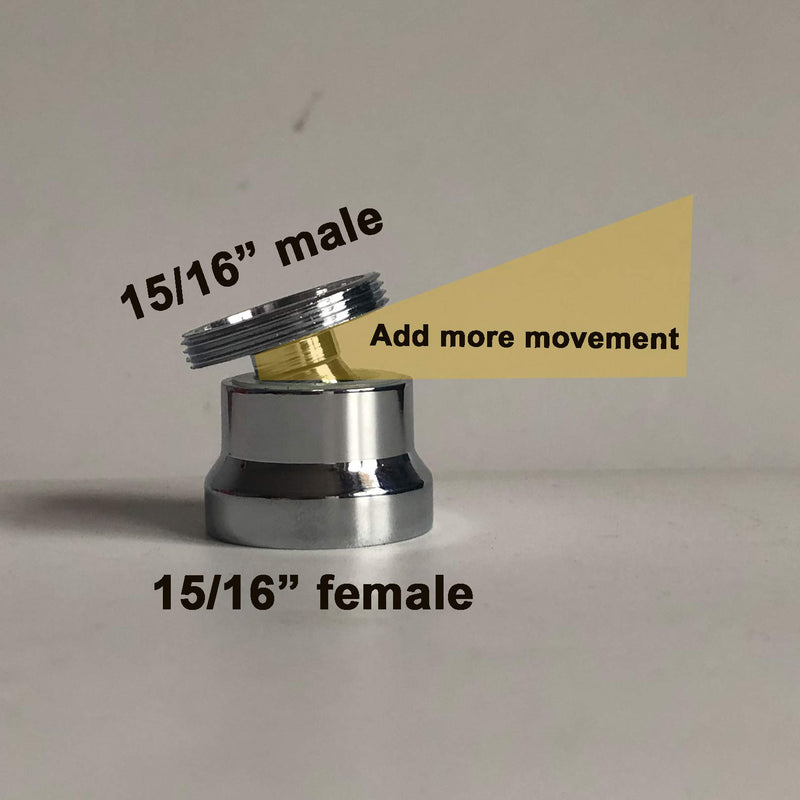MISSMIN Faucet Aeartor Swivel adapter 15/16 inch Male to 15/16 Female convertor - NewNest Australia