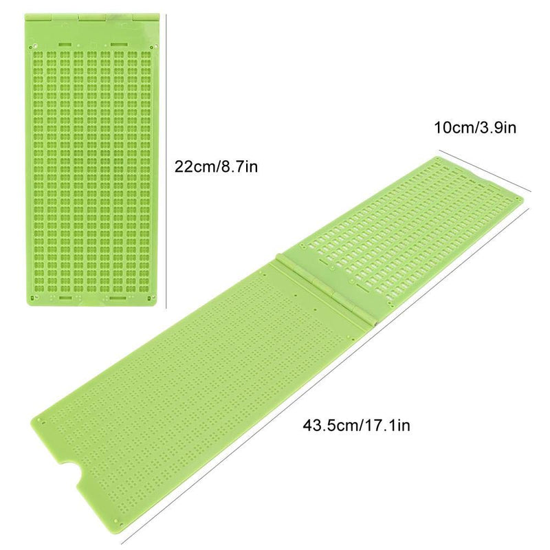 Braille Writing Tool, Braille Aids Tool Portable Plastic 9 Lines 30 Cells Braille Writing Slate Come With Small Stylus, Providing You A Perfect Braille Learning Experience - NewNest Australia