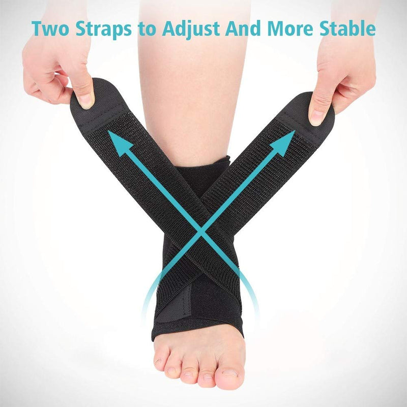 Ankle Support Brace, Compression Ankle Wrap Strap Adjustable Sleeve for Acute Injury Rehabilitation, Effective Relief for Chronic Ankle Discomfort, Arthritis, Tendonitis Ankle Brace 01 - NewNest Australia