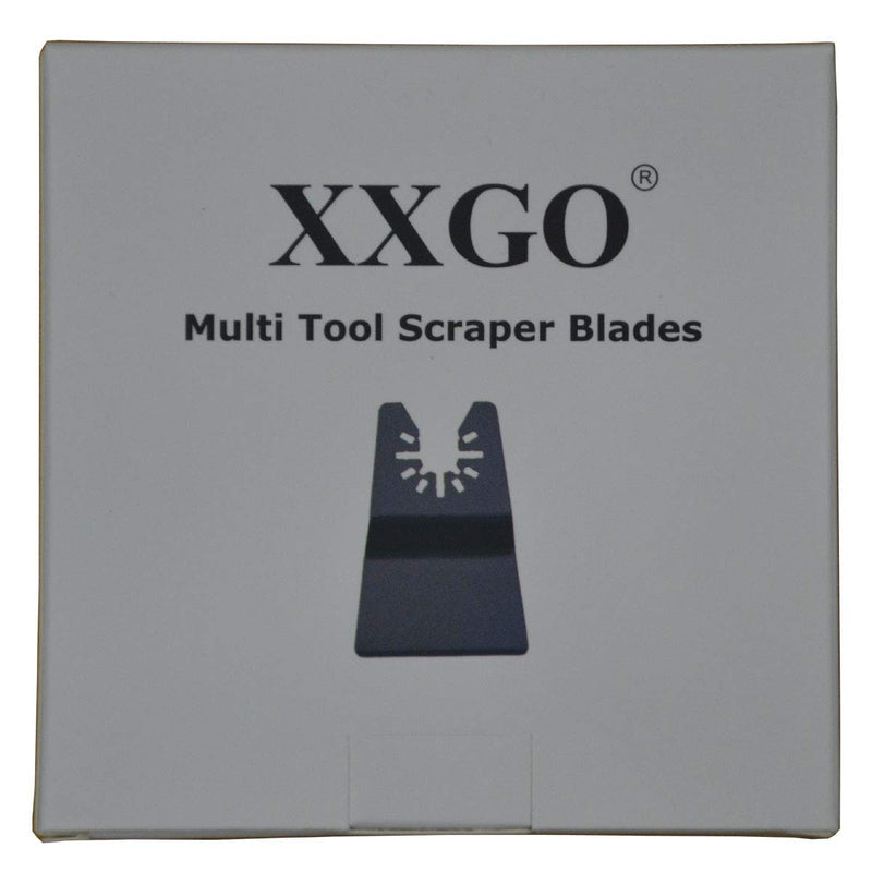 XXGO 10 Pcs Universal 2 Inch Stainless Steel Oscillating Multi Tool Rigid Scraper Blades For Paint, Grout Removal XG1010 10-Piece - NewNest Australia