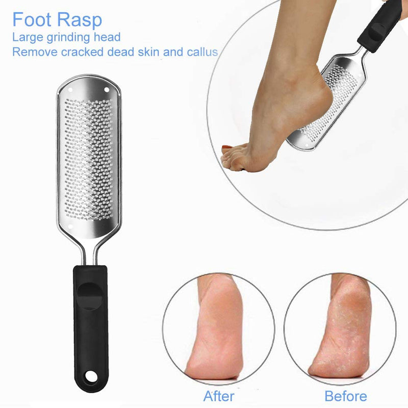 Foot Files, Foot File Foot Pedicure Tool, Stainless Steel Foot Files, Dead Skin Remover Foot Care Pedicure Tool for Cracked Feet, Make Foot Beauty and Extra Smooth - NewNest Australia