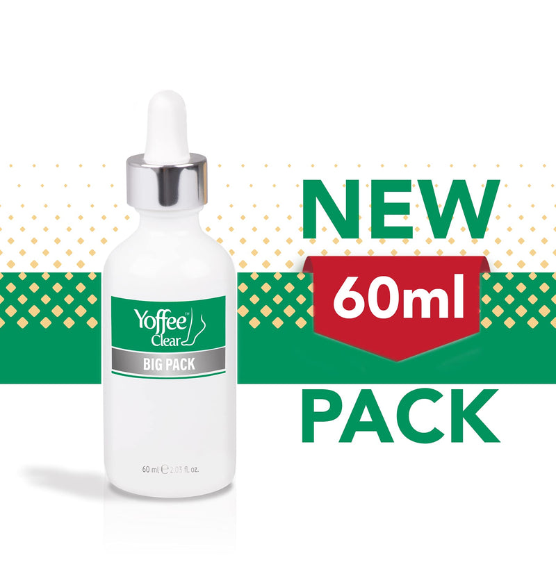 Yoffee Clear Nail Repair and Care 60ml - Fungal Nail treatment for fingernails and toenails - Antibacterial and Antiseptic - Antifungal with organic argan oil and tea tree oil - Made in Spain 60 ml (Pack of 1) - NewNest Australia