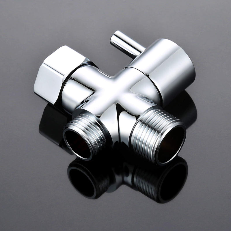 Bidet T Adapter,T Adapter with Shut-off Valve,T Adapter 3-way 7/8" 16/15"1/2" Tee Connector T Adapter for Bidet,T Adapter Valve for Handheld Toilet Bidet Spray - NewNest Australia