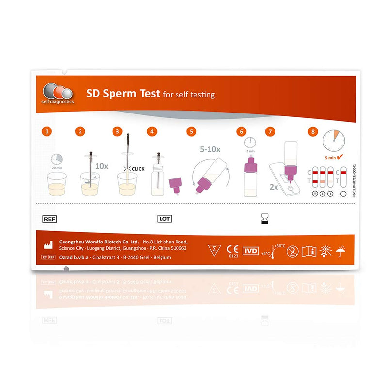 self-diagnostics Sperm test for men - Sperm test to prove fertility - Fertility test Determination of fertility - Measures sperm concentration - Sperm rapid test - NewNest Australia
