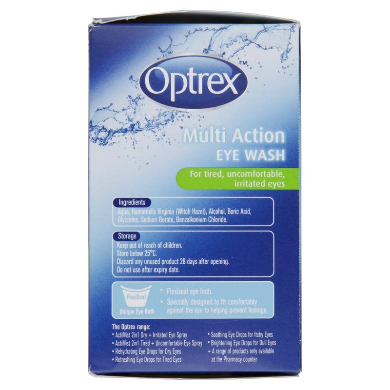 Optrex Multiaction Eye Wash with Eye Bath x 300ml - NewNest Australia