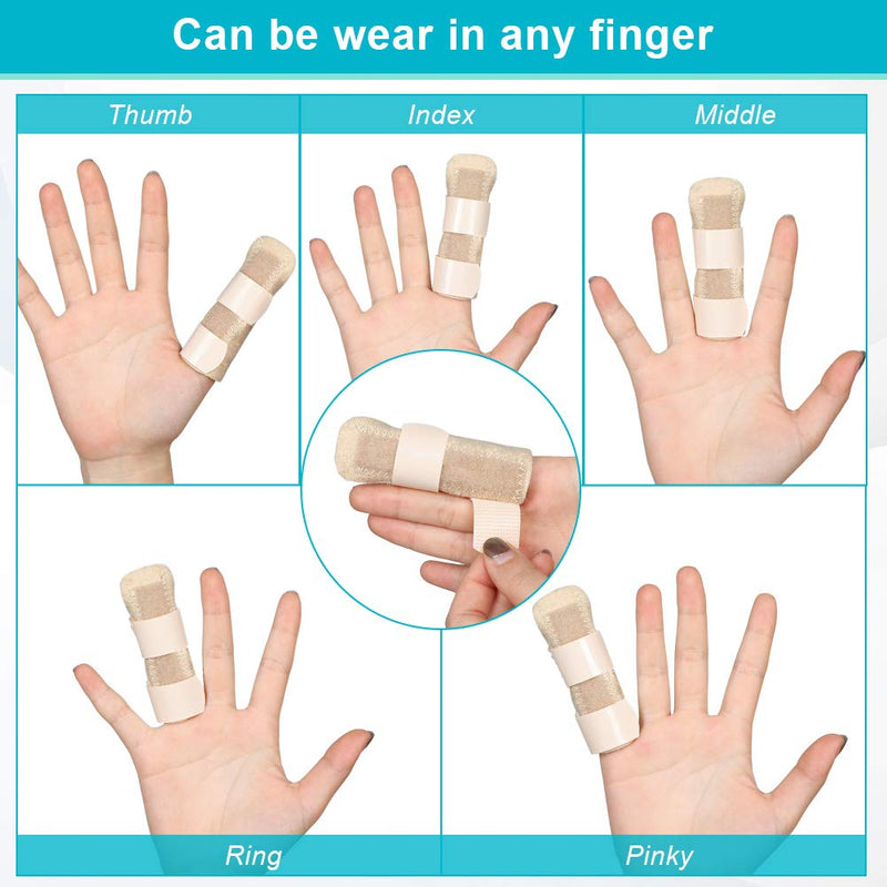 Adjustable Trigger Finger Splints, Hand Support Finger Guard Splint Protection Injury Recovery Clip For Mallet Finger Arthritis Finger Sprains (Skin Without Holes) - NewNest Australia