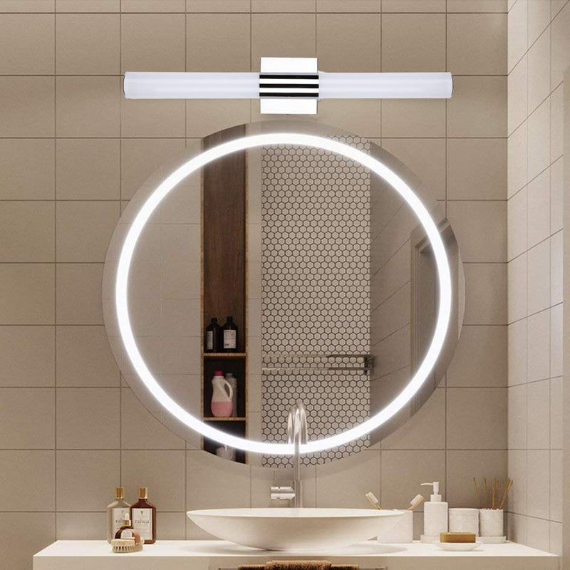 TRLIFE LED Bathroom Light Fixture, 18.1inch 10W Cool White 6000K Bathroom Vanity Mirror Front Lights Fixtures Modern LED Vanity Light for Bathroom (10w, 18.1inch) 10W-18.1inch - NewNest Australia