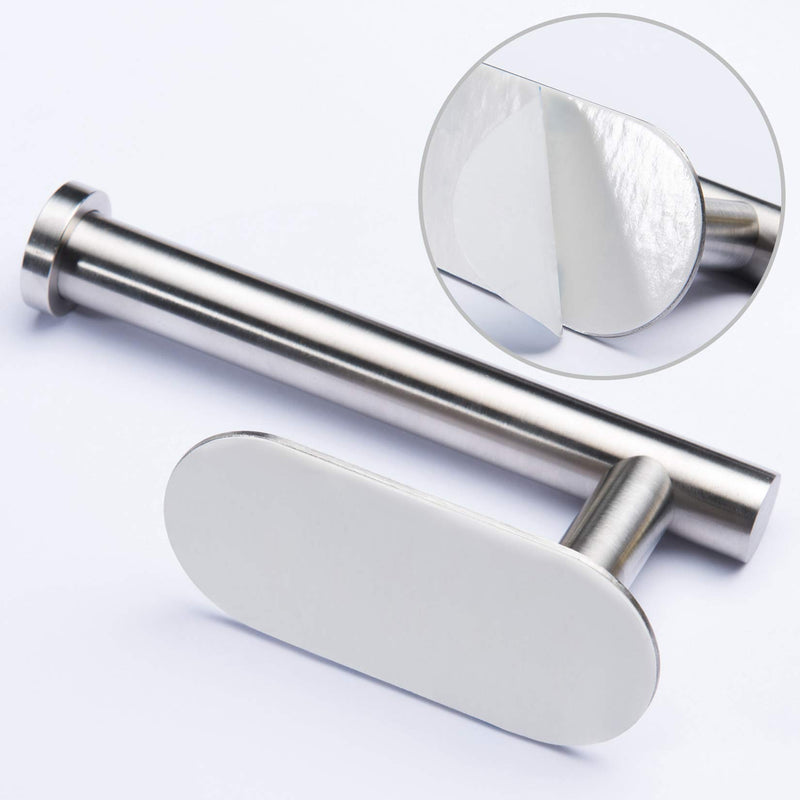 YIGII Toilet Paper Holder Self Adhesive - Adhesive Toilet Roll Holder no Drilling for Bathroom Stainless Steel Brushed 1# Silver - NewNest Australia