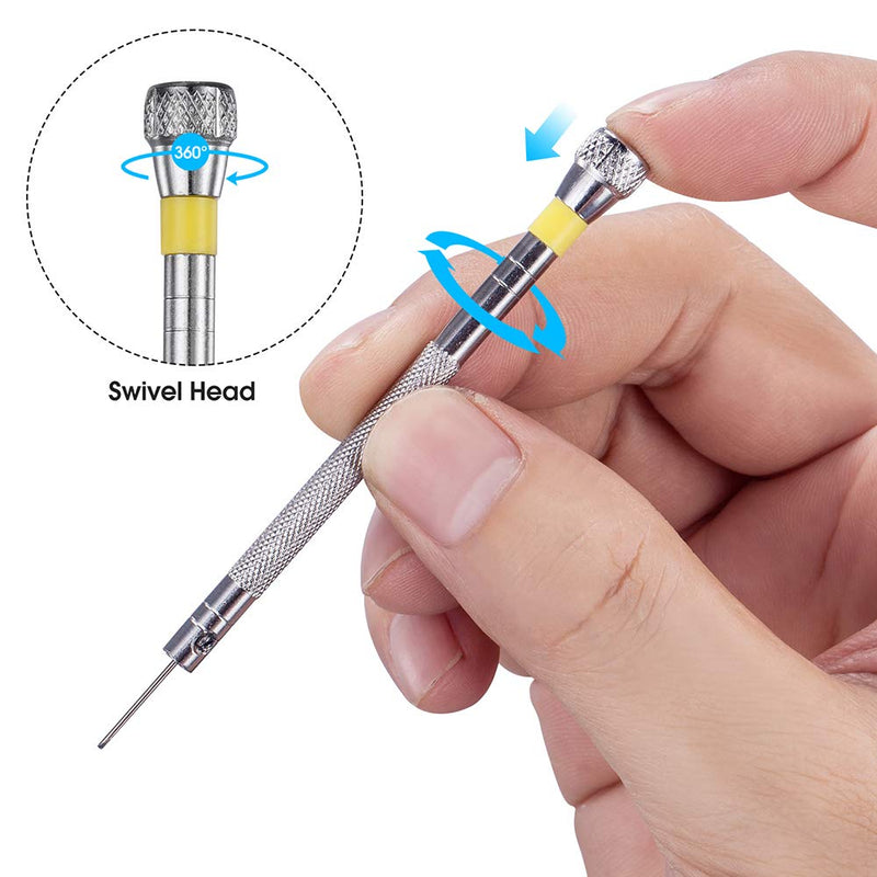 6PCS Micro Precision Screwdriver Set, VAKOGAL Premium Screwdriver Kit 0.8-1.6mm, 6 Extra Replace Blades for Watch Repair, Eyeglasses Repair, Jewelry Work, Electronics Repair - NewNest Australia