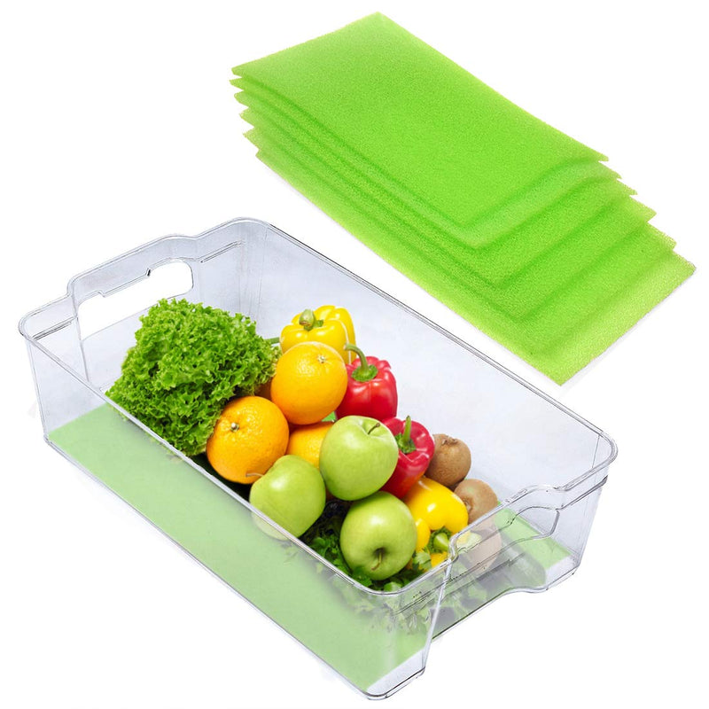 NewNest Australia - Dualplex Fruit & Veggie Life Extender Liner for Fridge Refrigerator Drawers, 6 x 16.5 Inches (6 Pack) – Extends The Life of Your Produce & Prevents Spoilage 