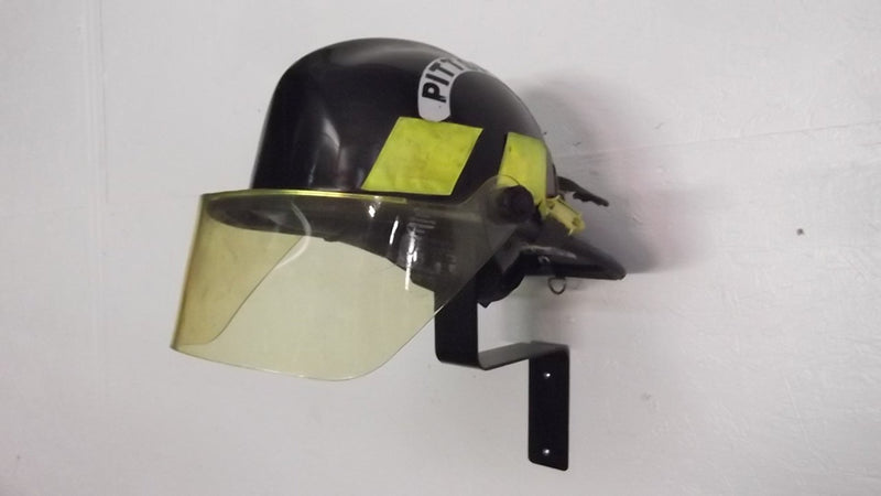 NewNest Australia - NauticalMart Fireman Fire Fighter Helmet Wall Mount Display Rack Holder 