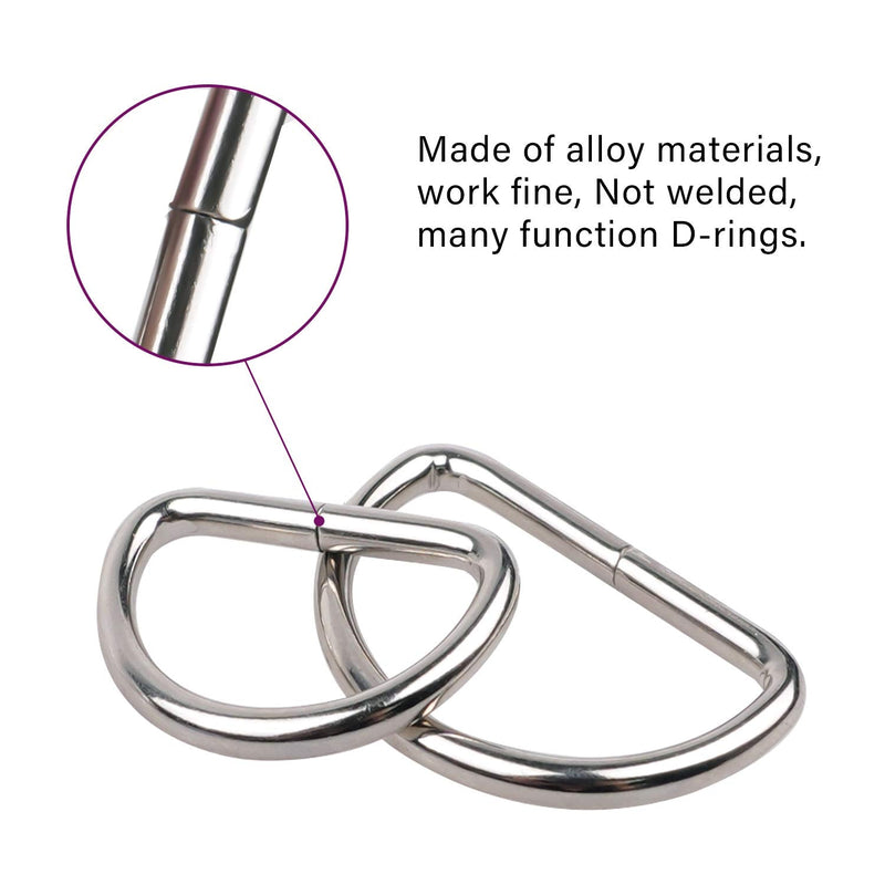 D Rings for Sewing, Metal D Ring - Set of 90 - NewNest Australia