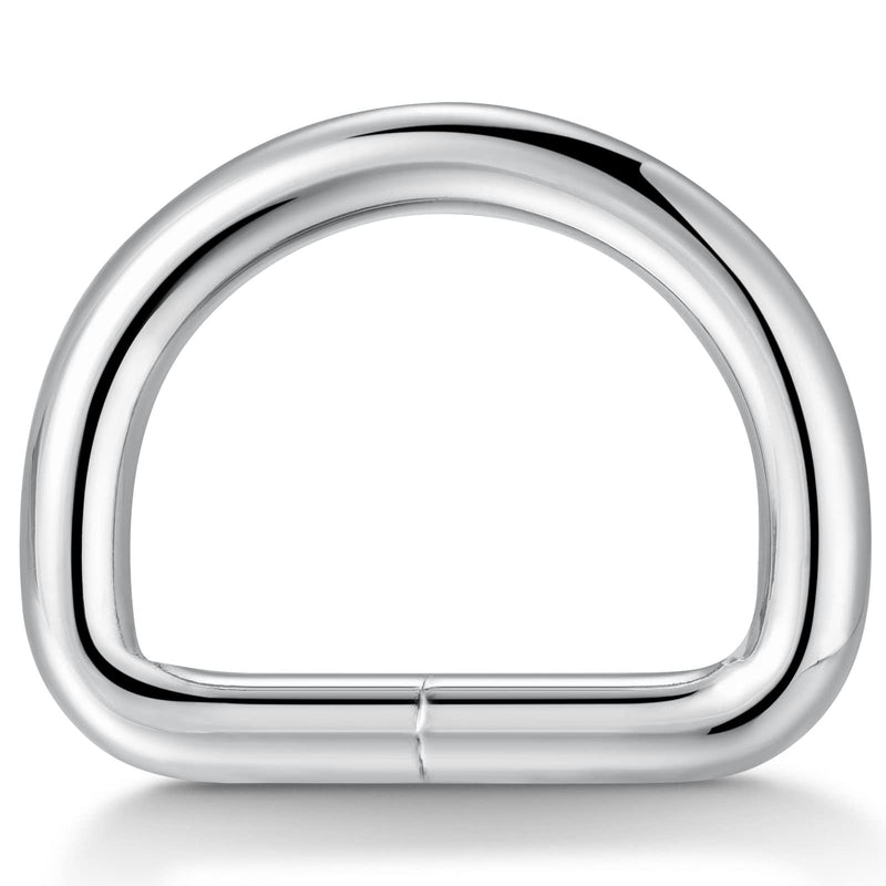 D Ring Metal Rectangle Rings welded 1"Thick 4.5mm Strong Webbing Buckle Multi-Purpose for DIY Sewing Bag Belt dog Accessorie D-ring,1"x10pcs - NewNest Australia