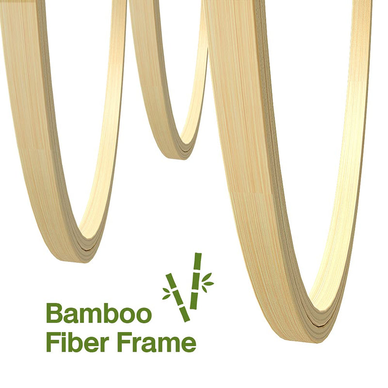 Caydo 6 Pieces Embroidery Hoop Set Bamboo Circle Cross Stitch Hoop Ring 4 inch to 10 inch for Embroidery and Cross Stitch - NewNest Australia