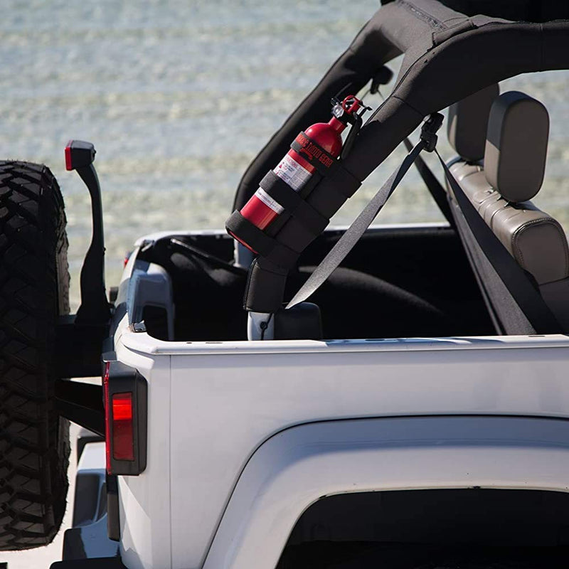 Badass Moto Fire Extinguisher Mount Compatible with Jeep Wrangler 1965-2021 JK JKU JL TJ CJ Roll Bar. Easy 1 Min. No Tools Install. Stainless Hardware. Accessories, Gifts. Extinguisher is Not Included - NewNest Australia