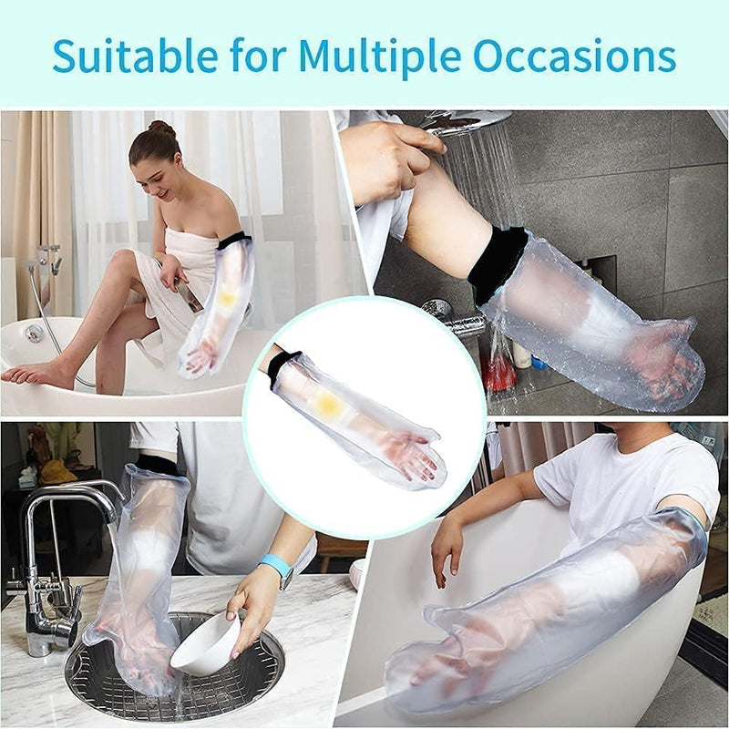 Waterproof plaster protection arm, water protection for plaster arm, waterproof arm protector for plaster casts, reusable plaster shower protection arm, adult bandage protection, waterproof shower cover for shower and bath - NewNest Australia