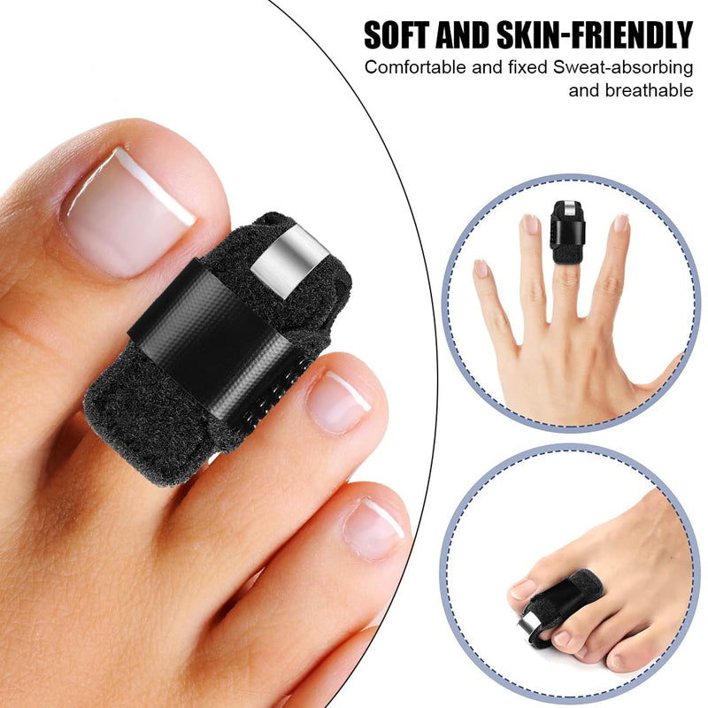 Toe Splint of Broken Toe Toe Straightener Toe Straightener for Aligning and Supporting Toes for Hammer Toes Bent Toes 2Pcs - NewNest Australia