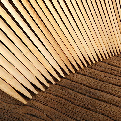 36PCS Bamboo Knitting Needles Set, BetyBedy Single Pointed Knitting Needles, 9 Inches Length Knitting Crochet Supplies for Beginners Handmade (18 Sizes from 2.0mm-10.0mm) - NewNest Australia