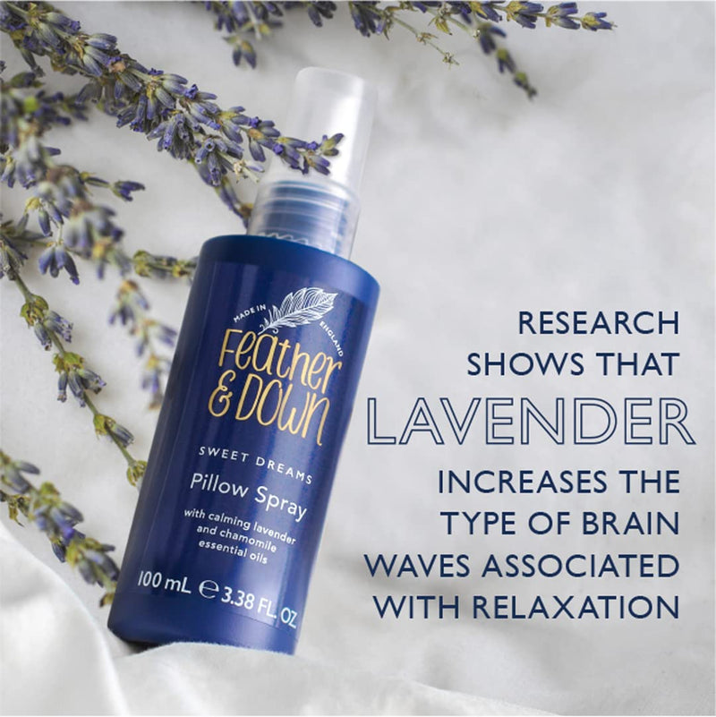 Feather & Down Sweet Dreams Limited Edition Pillow Spray (200ml) - with Calming Lavender & Chamomile Essential Oils. Encourages Calm, Tranquillity & a Restful Night's Sleep. Cruelty Free. - NewNest Australia