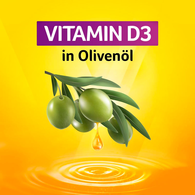 VIGANTOLVIT® Oil Vitamin D drops in olive oil supports bones, muscles and immune system*, customizable dosage - 500 IU per drop, 306 drops per bottle - NewNest Australia