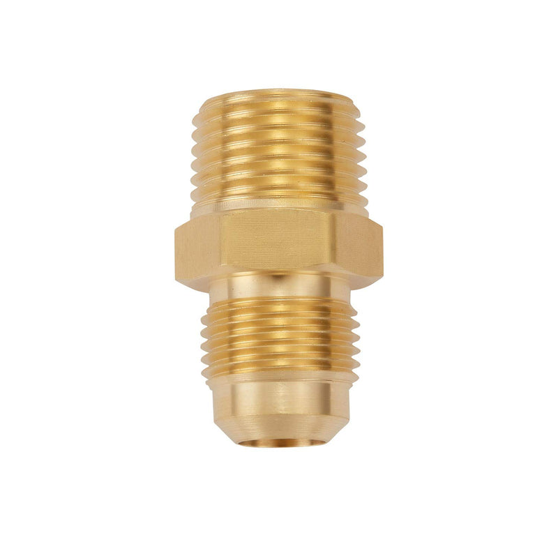 Litorange 3 PCS Metals Brass Couples Tube Fitting Half Union Gas Adapter 1/2" Flare x 1/2 Inch NPT Male Pipe Connector 3PCS 1/2 Flare x 1/2 NPT - NewNest Australia