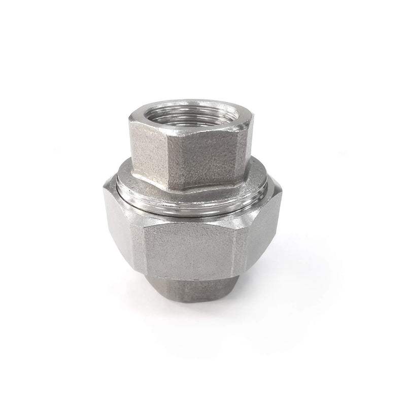 Stainless Steel Pipe Fitting Union 1/2 Inch NPT Female x NPT 1/2 Female Fitting Threads Adapter 1 Piece - NewNest Australia