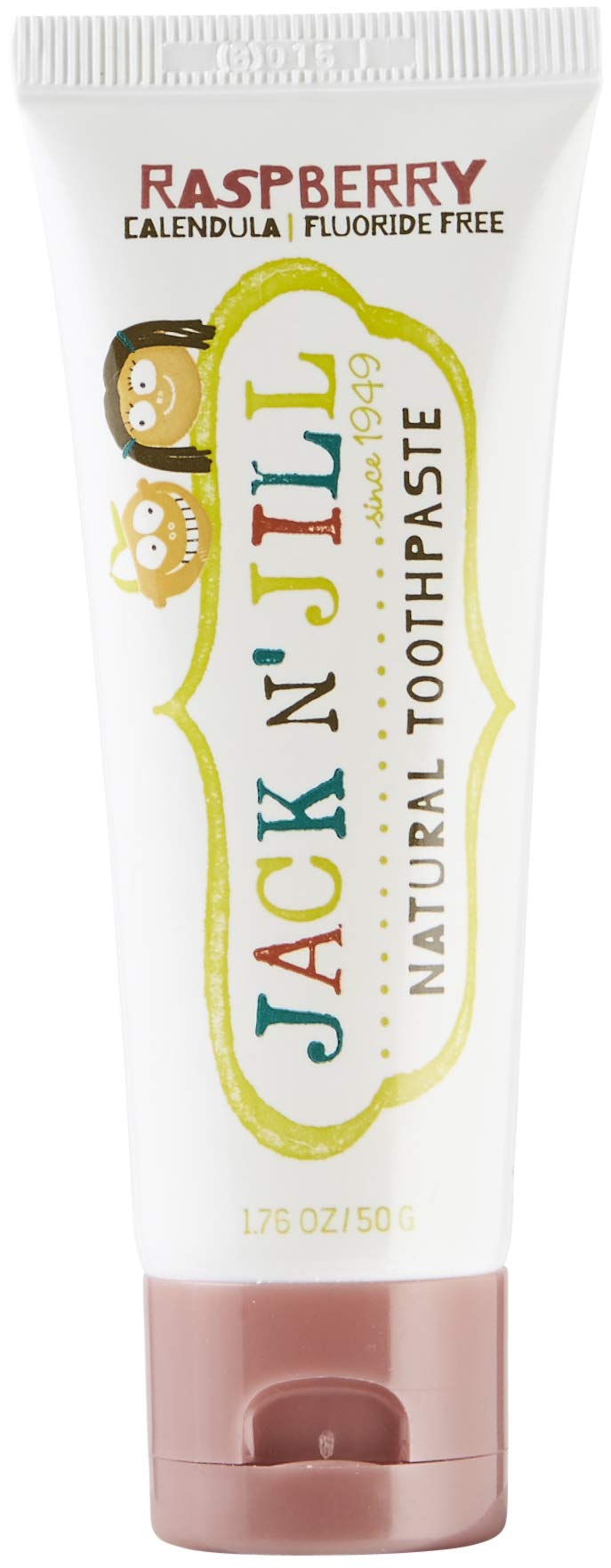 Jack N' Jill Natural Kids Toothpaste - Banana & Raspberry - Organic, Gluten Free, Vegan, BPA Free, Fluoride Free, SLS Free, Dairy Free - Make Toothbrushing Fun for Kids - 1.76 oz (Pack of 2) - NewNest Australia