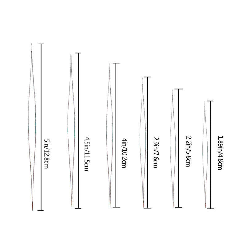 18 Pieces Beading Needles, 6 Sizes Seed Beads Needles Big Eye Beading Needles Collapsible Beading Needles Set for Jewelry Making with Needle Bottle - NewNest Australia