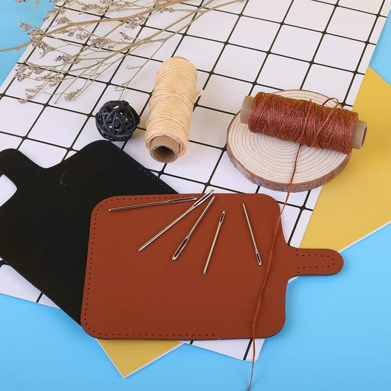 Leather Sewing Kit, Leather Working Tools and Supplies, Leather Working Kit with Large-Eye Stitching Needles, Waxed Thread, Leather Upholstery Repair Kit, Leather Sewing Tools for DIY Leather Craft - NewNest Australia