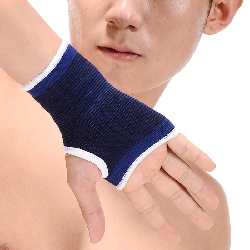 10 PCS Kids Wrist Ankle Brace Knee Elbow Pad Hand Half Palm Protection Gloves Compression Knitted Arthritis Tendonitis Pain Relief Sock Protective Gear Set for Cycling Exercise Gym Football Blue - NewNest Australia