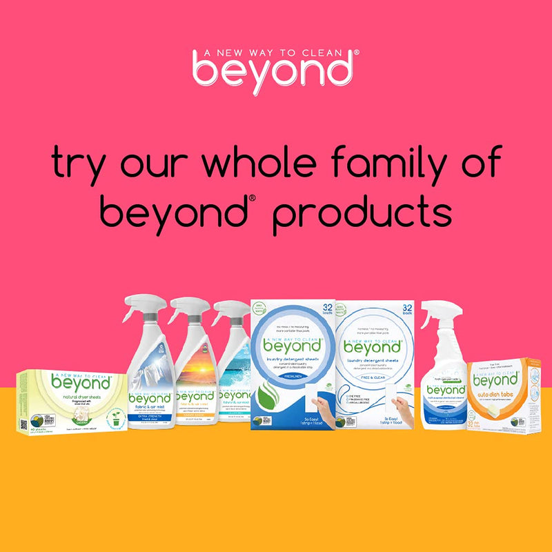 Beyond Natural Dishwasher Tablets - Fragrance & Dye Free - ZERO PLASTIC WASTE - Certified Biobased (1 Box of 32) - NewNest Australia