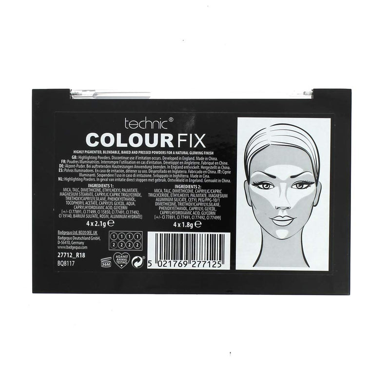 Technic Colour Fix Highlighter Palette, Pack of 8 - NewNest Australia