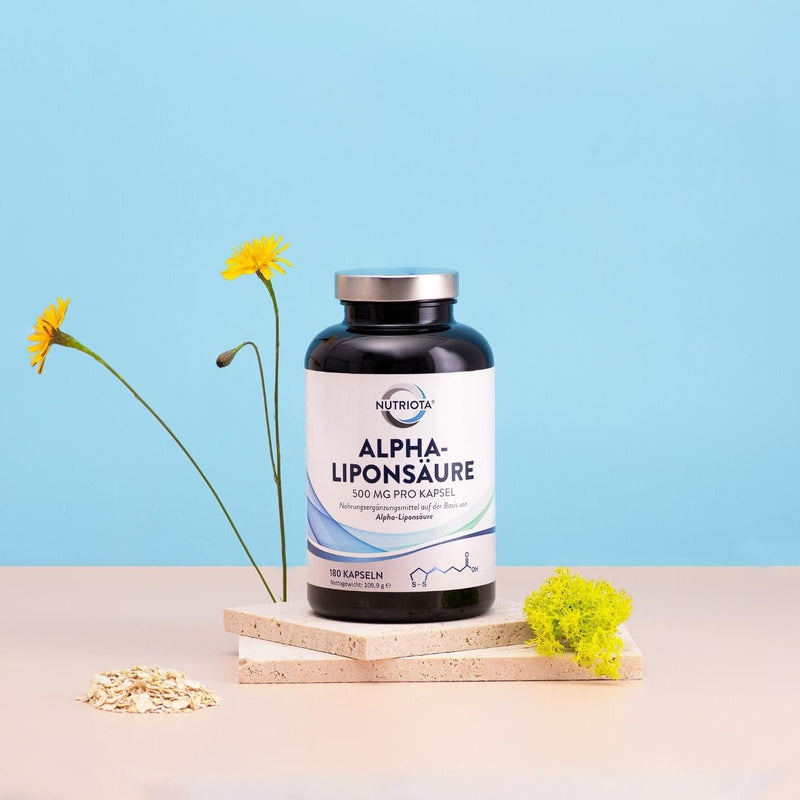 Alpha lipoic acid ALA 500mg | 180 high-dose vegan capsules | Helps with inflammation, supports blood sugar regulation and nerve health, effective against tingling feet, hands, limbs and more - NewNest Australia