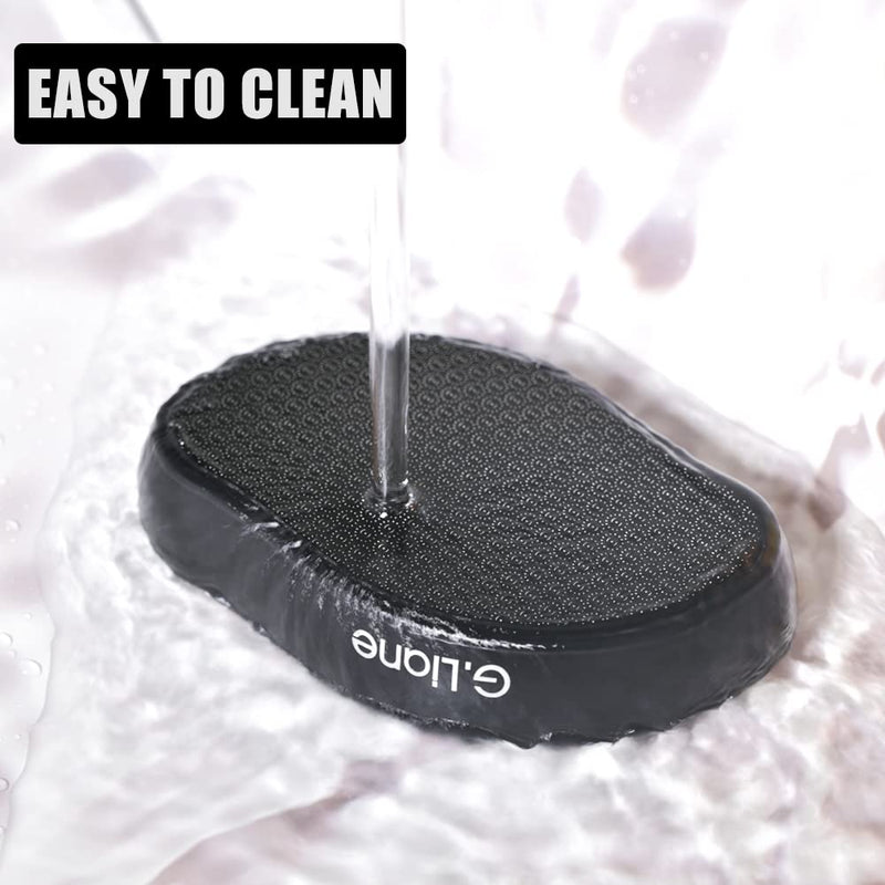 Nano Glass Callus Remover G.Liane Crystal Glass Foot File Rasp With Protective Lid Dry And Wet Perfect Painless Foot Care Callus Slicer For Hard Dead Skin Calluses Cracked Foot (Black) - NewNest Australia