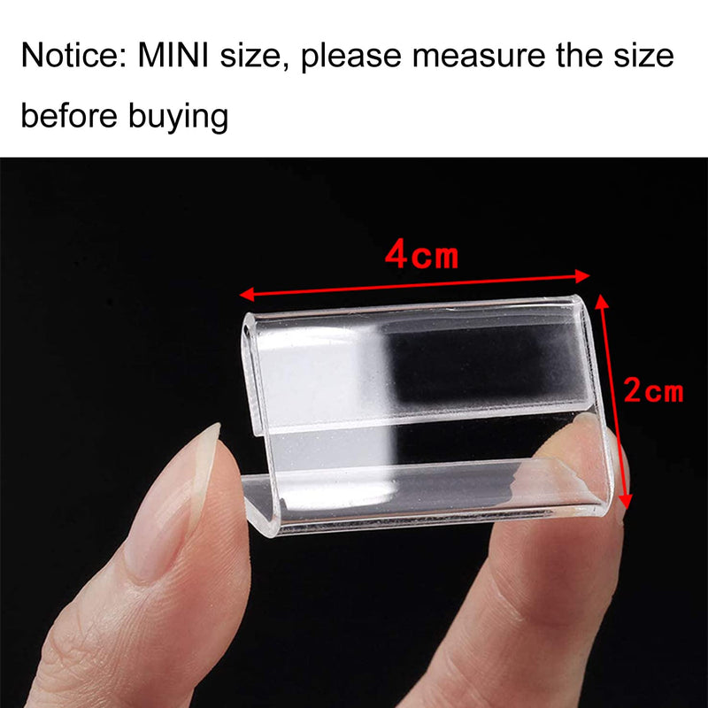 15 Pieces L Shape Mini Sign Display Holder Acrylic L Shape Counter Top ...