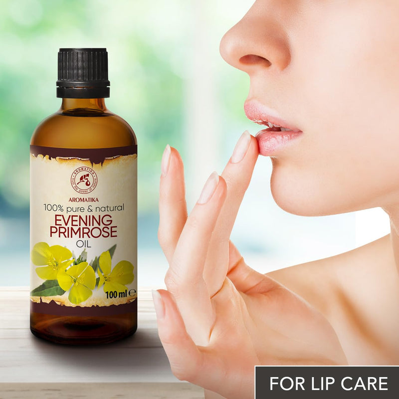 Evening Primrose Oil 100 Ml ‚ Oenothera Biennis Oil ‚ Cold Pressed & Refined ‚ 100% Pure & Natural ‚ Best Care For Face ‚ Body ‚ Massage ‚ Wellness ‚ Cosmetics ‚ Glass Bottle - NewNest Australia