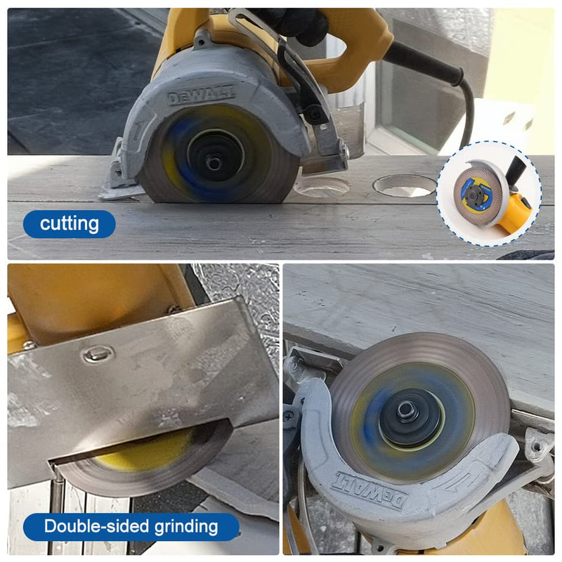 HIGHDRIL Tile Diamond Saw Blade Cutting Disc Wheel 5"/125mm for Dry/Wet Cutting & Grinding Porcelain Granite Marble Ceramic Artificial Stone 1 5 Inch - NewNest Australia