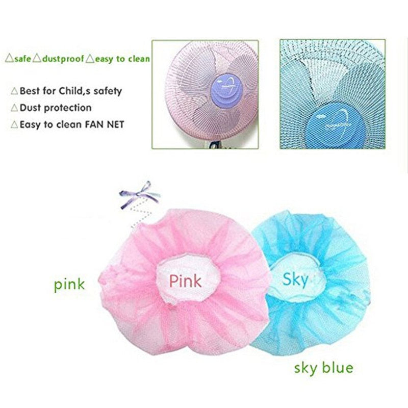 2pcs Fan Guard Dust Cover Net Mesh Dustproof Protection Family Kid Baby Finger Protector Safety Summer - NewNest Australia