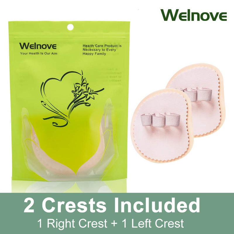 Welnove Toe Separator, Hammer Toe Correctors, Hammer Toe Foot Pad, for Hammer Toe, Claw Toe Correctors - Pack of 2 (3 Holes) - NewNest Australia