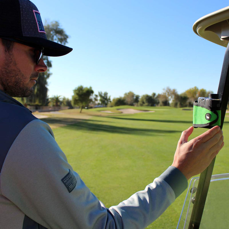 STICKIT Magnetic Rangefinder Strap | Strong Magnet Securely Holds to Golf Carts and Golf Clubs for Easy Access | Slim, Form Fitting, Size Adjustable Green - NewNest Australia