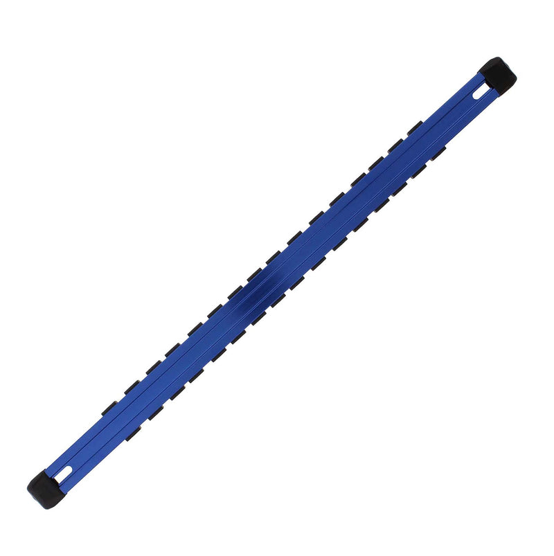 ABN Blue Aluminum SAE Standard 1/2in Drive Socket Holder – Socket Rail and Clips Tool Organizer 1/2 Inch - NewNest Australia