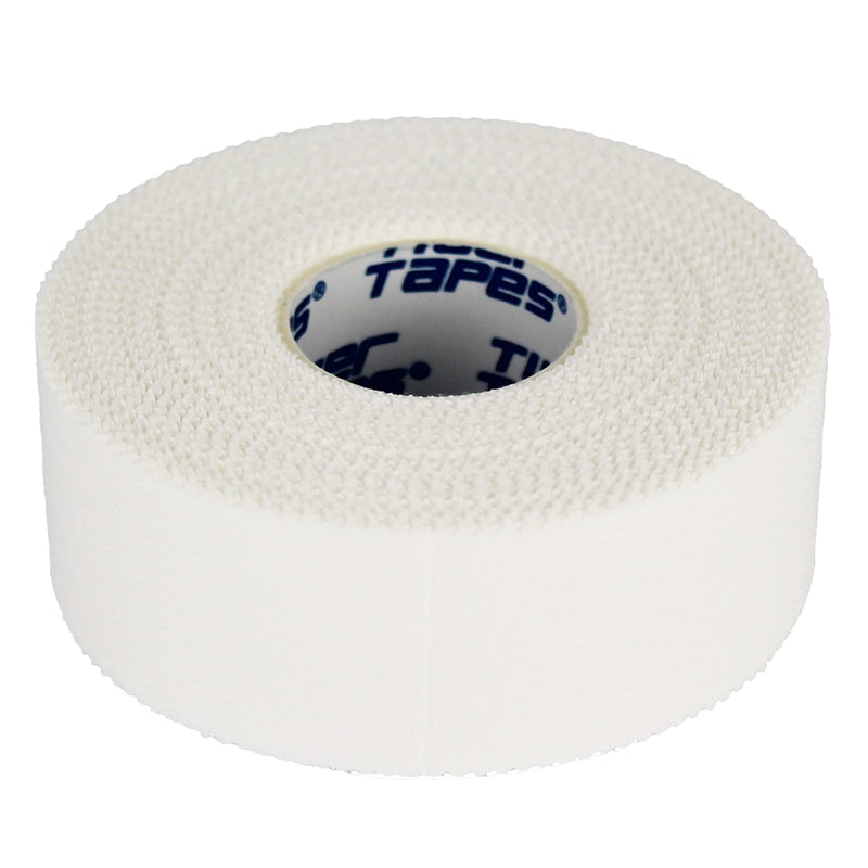 TIGERTAPES - Pack of 6 Rolls Zinc Oxide Strapping (2.5cm x 13.7m) - Long Sports Tape - Easy to Apply Sports Injury Tape for Sports Healthcare Professionals - Hand Tearable - White 2.5cm x 13.7m - NewNest Australia