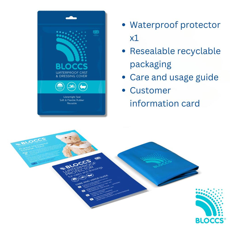 Bloccs - Waterproof Elbow Protectors for Kids, (L) Blue L (Pack of 1) - NewNest Australia
