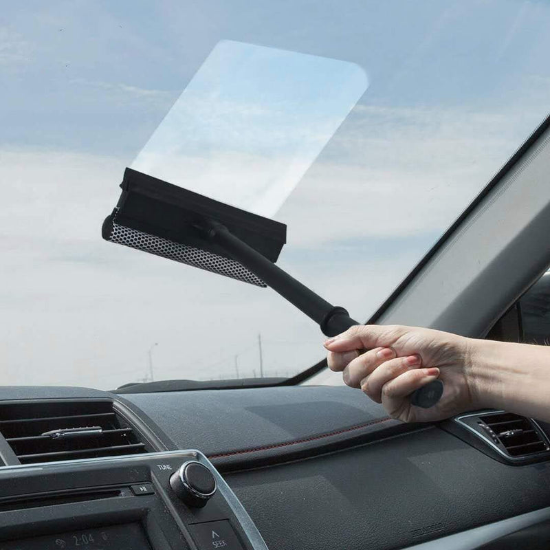 MULING Window Squeegee Cleaning Tool Window Cleaner Car Squeegee Windshield Cleaning Sponge and Rubber Squeegee,BlackM - NewNest Australia