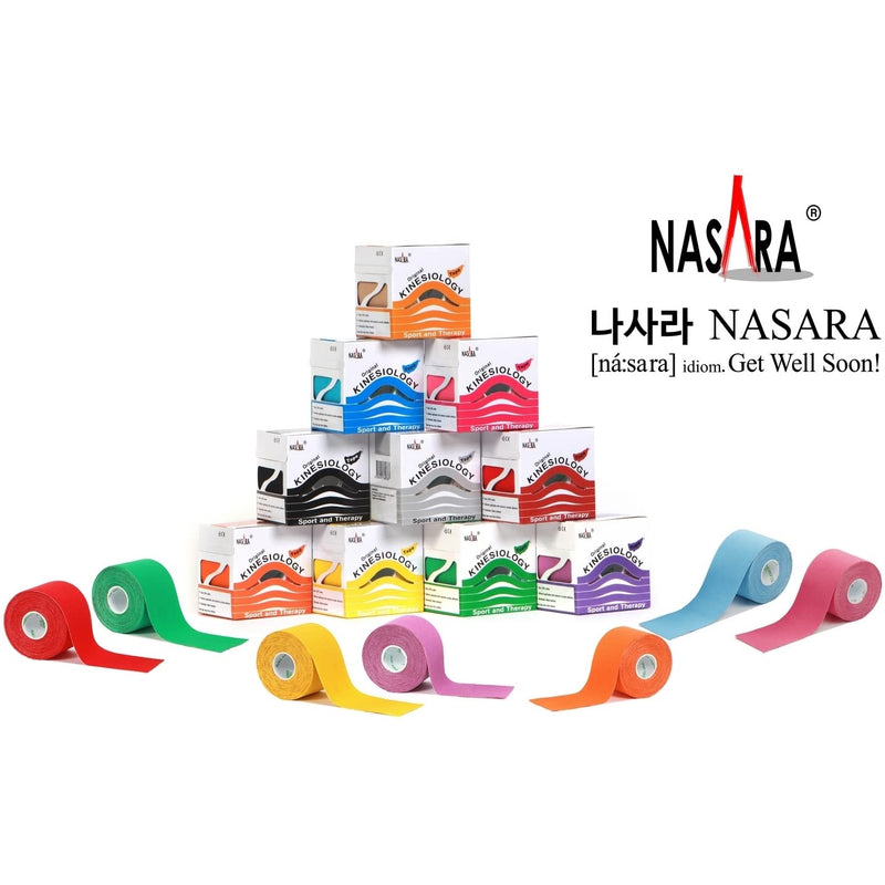 Nasara Original Kinesiology Physio Tape for Sports and Medicine, Roll Size 5cm x 5m, Beige - NewNest Australia