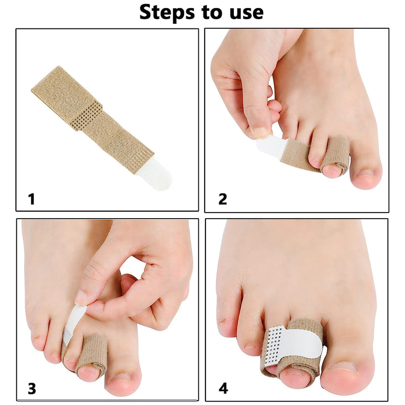 Joyola 12 X Hammer Toe Bandage, Hammer Toe Corrector, Correction Spacer, Universal Toe Correction Band, Toe Protection Bandage, For Finger Hammer Toe Separator - NewNest Australia