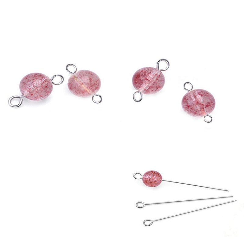 300 Pcs 1.6 Inch 304 Stainless Steel Open Eye Pins Headpins for Jewelry Necklace Making, (Silver) - NewNest Australia