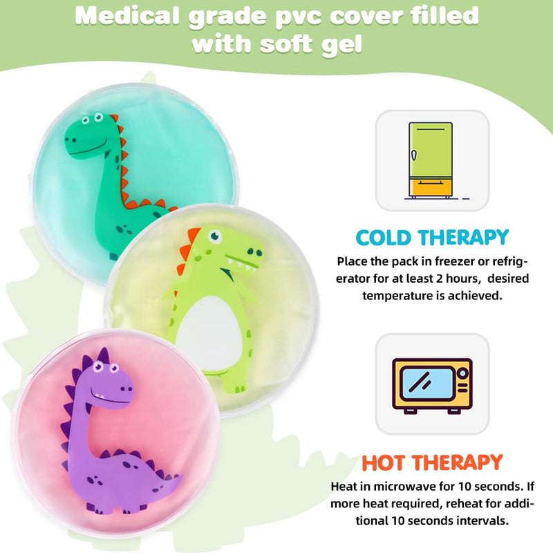 Hilph Cooling Pads Children'S Ice Pack Kids Gel Cooling Pad Cool Pack Kids Reusable Cool Pack Cold And Warm Compress For Wisdom Tooth, Injuries, Itching, Swelling Pack Of 3 - NewNest Australia