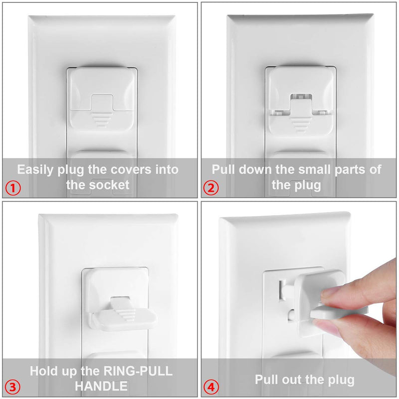 38 Pack Baby proofing Outlet Plugs, PRObebi No Easy to Remove by Children Keep Prevent Baby from Accidental Shock Hazard A-White - NewNest Australia