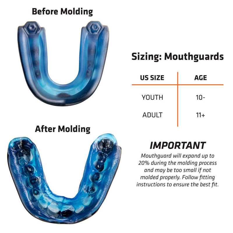 Shock Doctor Gel Max Mouth Guard, Sports Mouthguard for Football, Lacrosse, Hockey, Basketball, Flavored mouth guard, Youth & Adult LEMONLIME - NewNest Australia